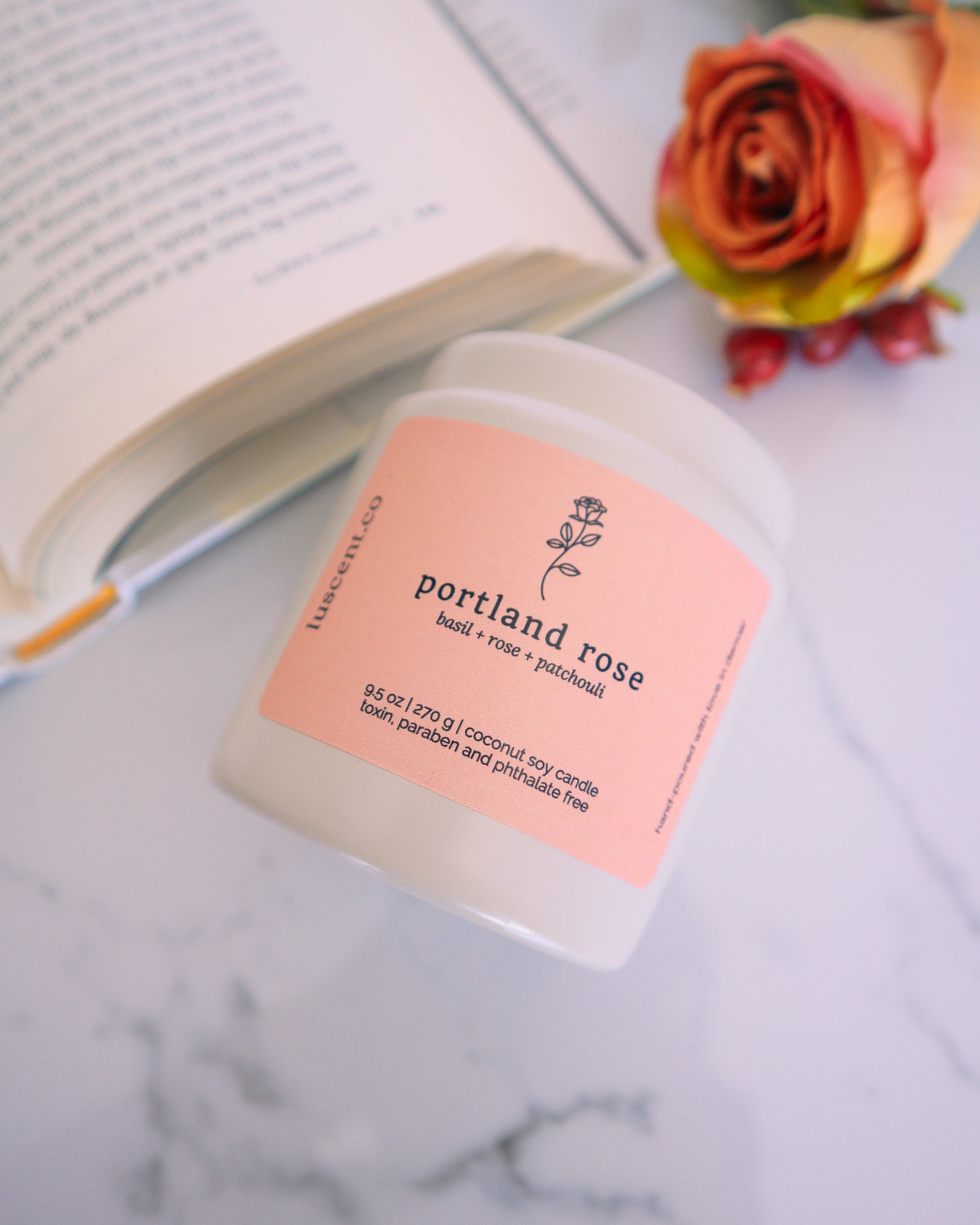portland rose | basil + rose + patchouli