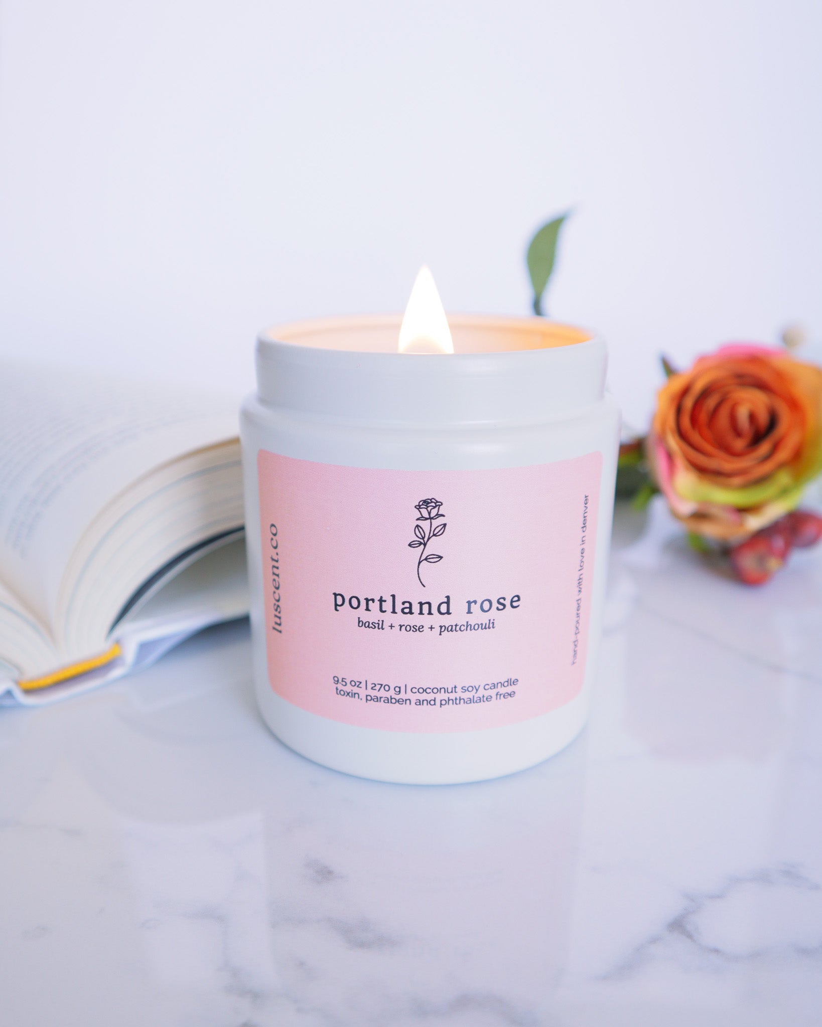 portland rose | basil + rose + patchouli