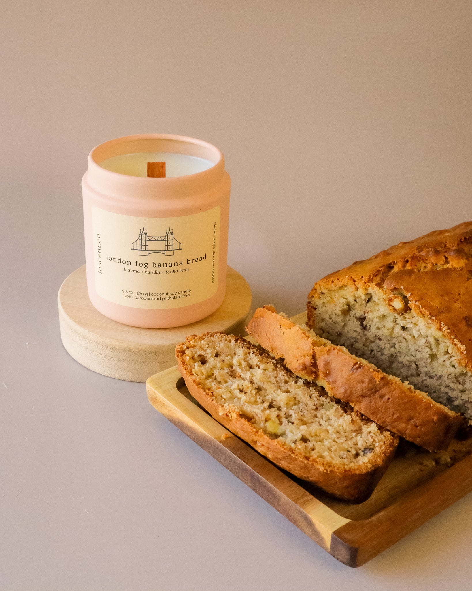 london fog banana bread | banana + vanilla + tonka bean
