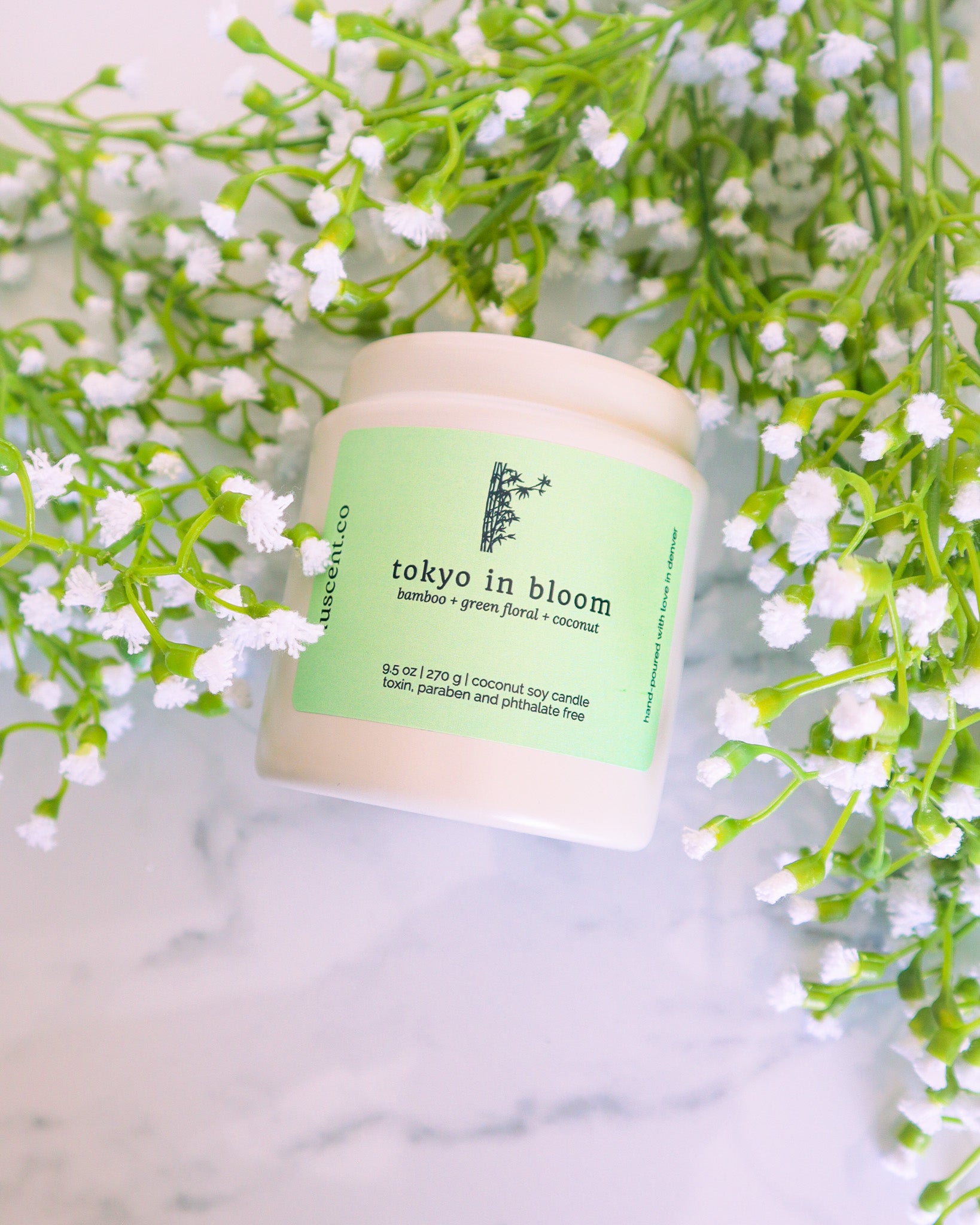 tokyo in bloom | bamboo + green floral + coconut